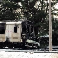 MetroNorth train that struck a car killing the driver and 5 people on the train.