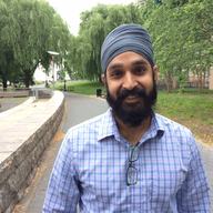 Simran Jeet Singh in Riverside Park