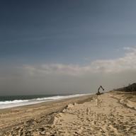 in Mantoloking at high tide only a few feet of sand remained between the ocean and the newly-created dunes. coastcheck