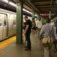 Bedford Avenue L train subway station, williamsburg