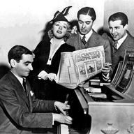 Berlin with film stars Alice Faye, Tyrone Power and Don Ameche singing chorus from Alexander's Ragtime Band (1938)