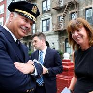 Commissioner of the New York City Department of Transportation Janette Sadik-Khan and Chief of Transportation Bureau James Tuller