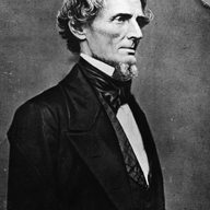 Circa 1865: Jefferson Davis (1808 - 1889), the first and only President of the Confederate States of America.