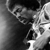 In this 1970 file photo, musician Jimi Hendrix performs on the Isle of Wight in England