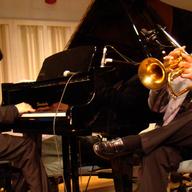 Justin Kauflin plays with Clark Terry in the documentary 'Keep On Keepin' On'