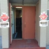 Pictured is the New York City polling station at Public School 130 in the Kensington section of Brooklyn.