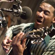 Leon Bridges in the Soundcheck studio.