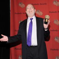 WNYC Radio talk show host Leonard Lopate poses with his award at the 72nd Annual George Foster Peabody Awards at the Waldorf-Astoria on Monday, May 20, 2013 in New York.