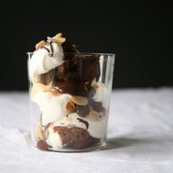 Lidia Bastianich's Chocolate Bread Parfait