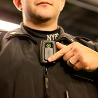 The NYPD has begun a pilot program to outfit 54 officers with body cameras like this one.