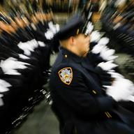 Graduation for 822 new NYPD officers in July 2015.