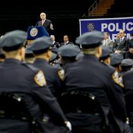 NYPD Police Commissioner Bill Bratton addresses 822 new graduates of July class.