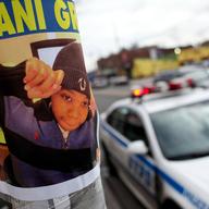 Poster calling on police to investigate the shooting of 16-year-old Kimani Gray hang on telephone poles along Church Ave. in East Flatbush, Brooklyn.