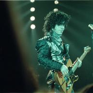 Prince performs at the First Avenue Nightclub in Minneapolis in 1983. The music legend died today at age 57.