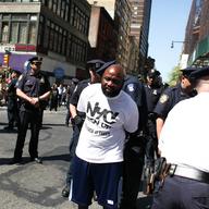 Protestors arrested in midtown, during a day of civil disobedience calling for an increase in minimum wage and unionizing for fast food workers workers.