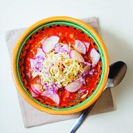 Jalisco-Style Red Pozole - Pozole Rojo Estilo Jalisco, adapted from MEXICO: THE COOKBOOK by Margarita Carrillo Arronte