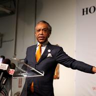 Rev. Al Sharpton speaking at his National Action Network headquarters in East Harlem about reports that he was an FBI informant in the 1980s.