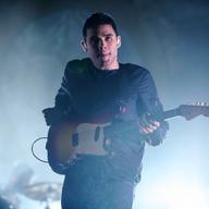 Vampire Weekend's Rostam Batmanglij, performing at The Governors Ball at Randall's Island on June 8, 2014. 