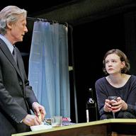 Carey Mulligan and Bill Nighy in a scene from 'Skylight' by David Hare