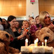 There were 19 babies born at NYU Langone the night Sandy hit, along with about two dozen in the NICU. 15 of them reunited for their first birthday at the hospital on the 1 year anniversary of Sandy.