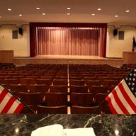 The theater at Scholars' Academy in Rockaway Park, Queens cleaned up after Hurricane Sandy.