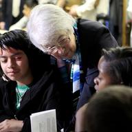 Schools Chancellor Carmen Farina visits a middle school classroom at J.H.S. 088 Peter Rouget  in Park Slope.