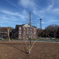 Sculpture at new 30-acre park on Governors Island.