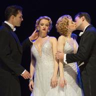 Ryan Silverman, Emily Padgett, Erin Davie and Matthew Hydzik in a scene from 'Side Show'