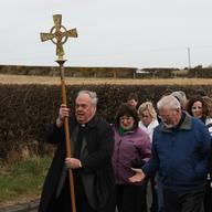 St Patrick's Day Inter Church procession, Saul Road, Downpatrick, County Down, Northern Ireland, March 2010
