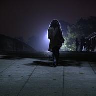 A woman on a college campus in THE HUNTING GROUND