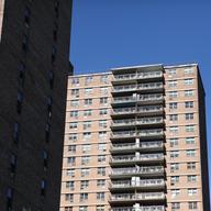 Trump Village in Coney Island built by developer Fred Trump. There are 3,800 apartments on the 40-acre site, which opened in 1964.