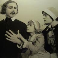 Stuart Holmes, Kittens Reichert, and Mary Martin (silent film actress) in The Scarlet Letter (1917) 