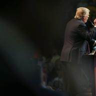 Republican Presidential candidate Donald Trump speaks during his rally at the Charleston Civic Center on May 5, 2016 in Charleston, West Virginia.