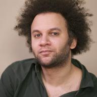 Composer and performer Tyondai Braxton in the studio.