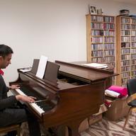 Composer and pianist Vijay Iyer in his Harlem home.