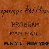 Whisperings and Musings - Fan Mail Notebook Cover
