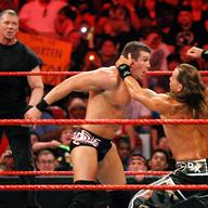 World Wrestling Entertainment Inc. Chairman Vince McMahon watches wrestlers Ted DiBiase and Shawn Michaels compete during the WWE Monday Night Raw show in Las Vegas, August 24, 2009.