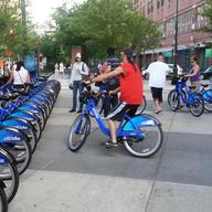 Chambers Street and the Hudson River bike path, June 2013