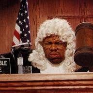 Biz Markie in costume in the gatefold of the LP of All Samples Cleared!