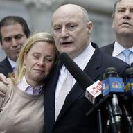 Bridget Anne Kelly, former Deputy Chief of Staff for New Jersey Gov. Chris Christie, and her lawyer Michael Critchley. Kelly was found guilty on all counts.