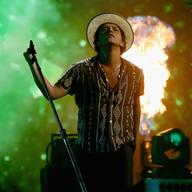 Bruno Mars onstage during the iHeartRadio Music Festival in Las Vegas on Sept. 21, 2013.