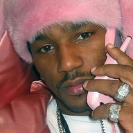 Cam'ron in pink fur