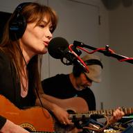 Carla Bruni performs in the Soundcheck studio.