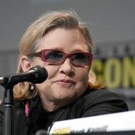 Carrie Fisher appears at Lucasfilm's 'Star Wars: The Force Awakens' panel on day 2 of Comic-Con International on Friday, July 10, 2015