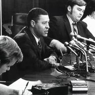 A screenshot from PBS Newshour's interview with Clifton Wharton
