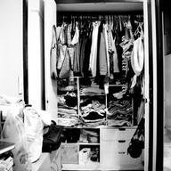 closet clutter