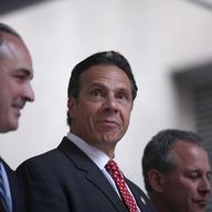 Gov. Andrew Cuomo was greeted with cheers at a July 22, 2015 rally for a $15 minimum hourly wage for fast-food workers.