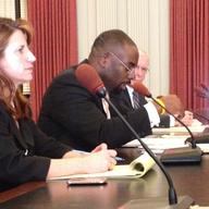 Community Affairs Commissioner Richard Constable testifying about Sandy aid distribution before Assembly Housing Committee on January 8, 2014