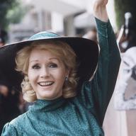 Feb. 15, 1984. Debbie Reynolds appears at Hollywood Walk of Fame ceremonies in Los Angeles.