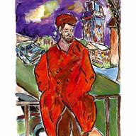 'Man on Bridge,' from Bob Dylan's 'Drawn Blank' series.